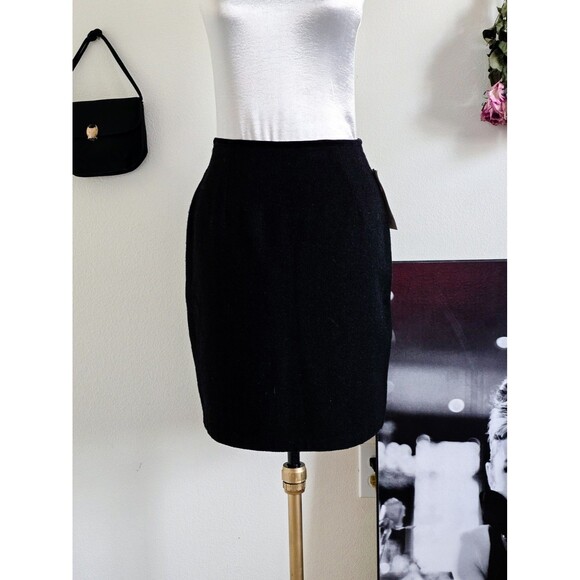 Express Vintage 90s Y2K Black Tees High Waist Minimum Skirt XS - Picture 1 of 7